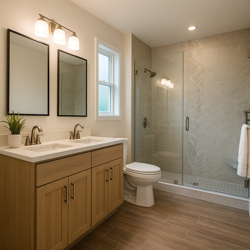 newly remodeled bathroom