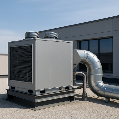 ac unit on a roof
